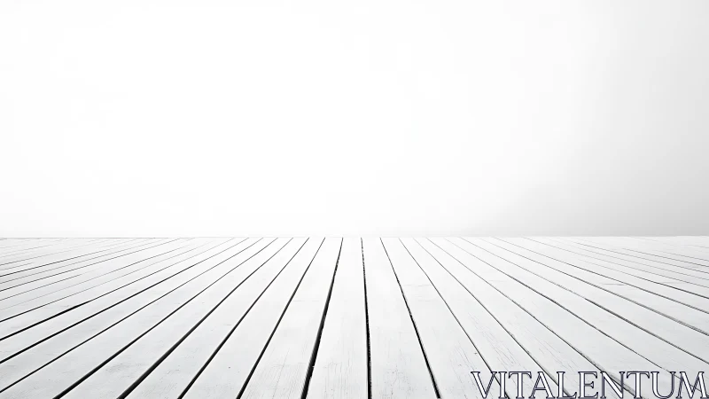 Bright white wooden floor inviting calm and new ideas.