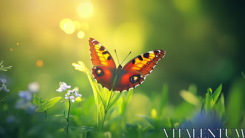 Macrophotographic study of sunlit butterfly wing optics.