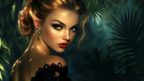 Midnight jungle muse turns a single glance into wildfire