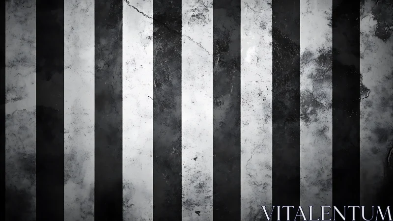 Weathered black and white stripes with urban charm.