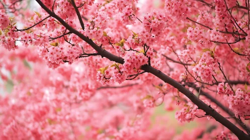 Pink Crabapple Blossoms: Arboreal Spring Inflorescence Study