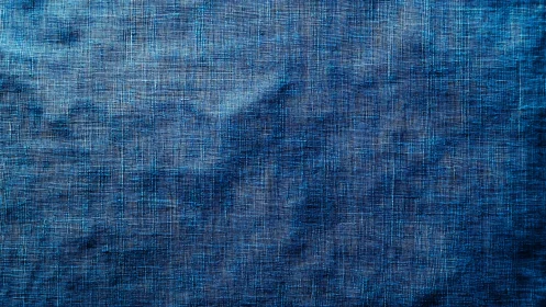 Gently woven blue fabric glows with soft textured depth