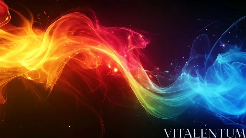 Colorstream serpents twist through a nebula of liquid light