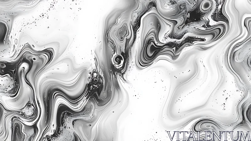 Gentle monochrome marble swirls invite a quiet, dreamy pause.