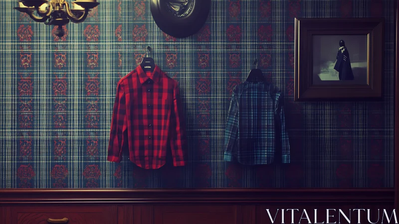 Highland Fashion Display with Tartan and Plaid Styling.