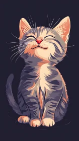 Whimsical Tabby Dreams in Serene Slumber.