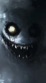 Moonlit Maw Grinning From the Fog Between Heartbeats.