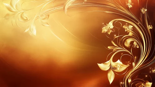 Golden bloom currents swirling across sunset velvet fields.