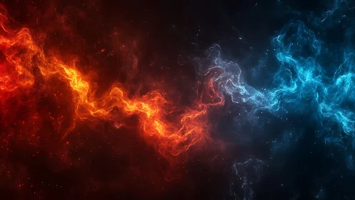 Fire and Ice: A Dance of Elemental Energy.