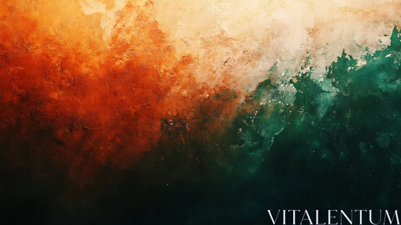 Tri-band turbulent abstraction with thermal-chromatic gradients.