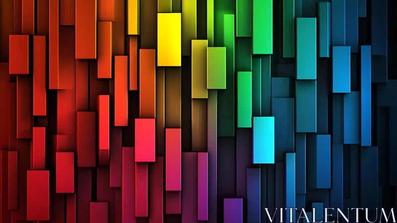 Vertical rectangular panels in ordered multicolor gradient layout.