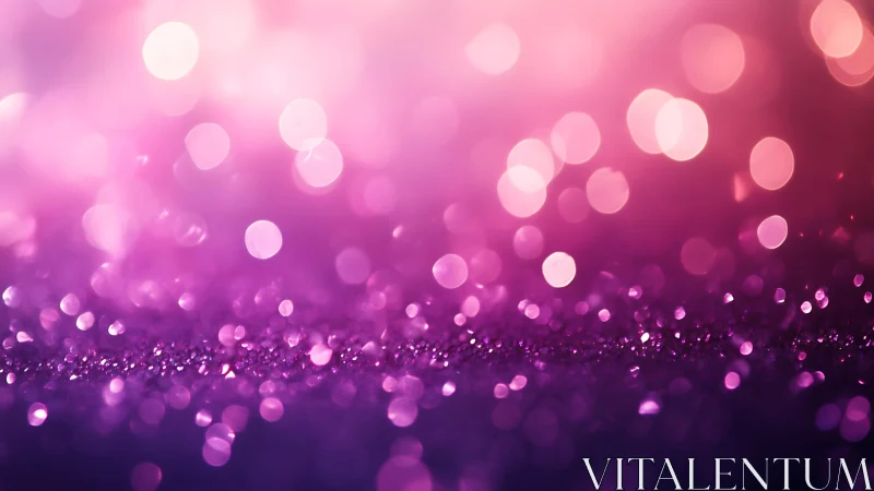 Vibrant Pink and Purple Glitter Bokeh Abstract Background Image.