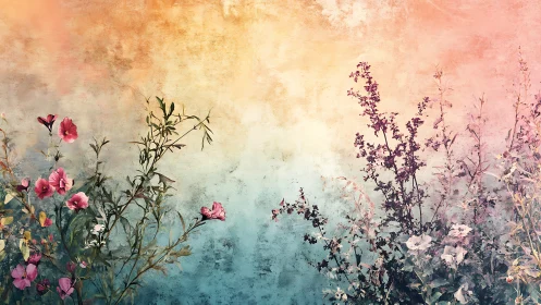 Botanical Garden in Watercolor Bloom.