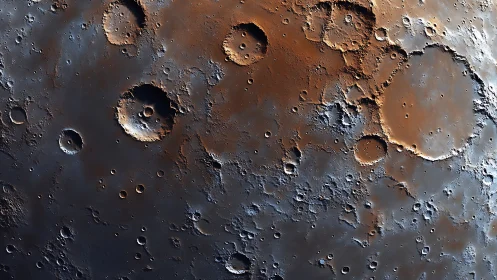 Lunar crater fields glow in raking sunrise illumination.