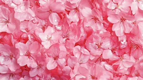 Dense Pink Floral Cluster with Multiple Layered Petals.