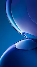 Liquid blue orbits in quiet collision of glassy curves.