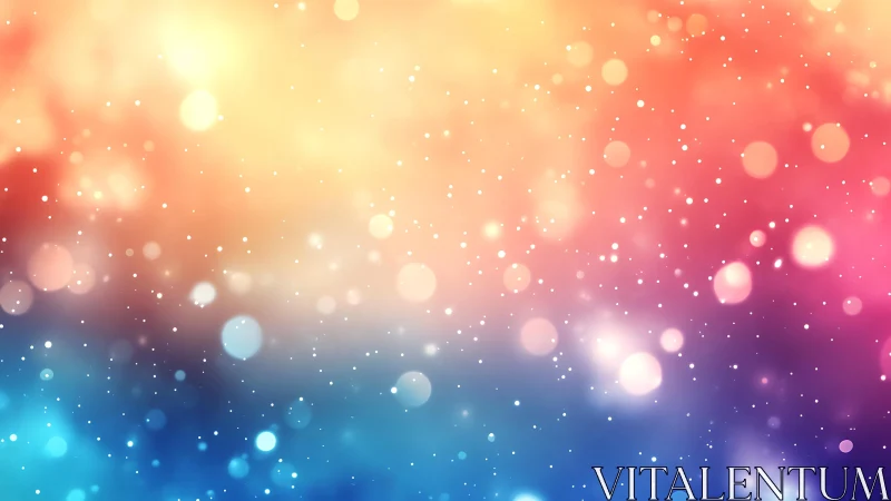 Colorful bokeh lights abstract background with soft gradient hues.