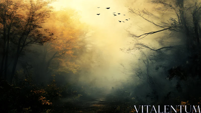 Gossamer Gateway: Where Autumn Exhales Into Luminous Silence.