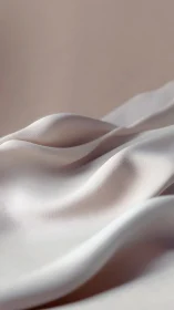 Soft ivory fabric folds flow in gentle, minimal waves.