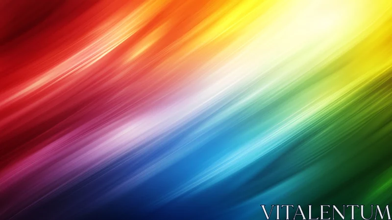 Diagonal rainbow light streaks on smooth gradient background.