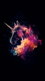 Spectral nebula unicorn bust in luminous cosmic gradients