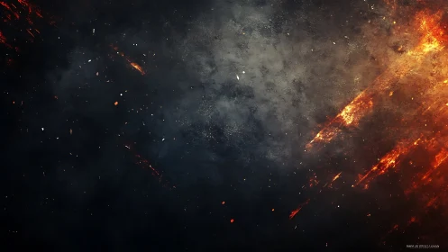 Inferno Erupts: Blazing Chaos Consumed by Fire