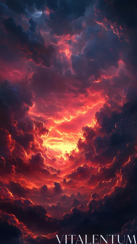 Infernal Cauldron: Cosmic Fire Dances Across the Void.