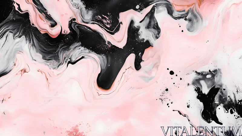 Cotton-candy nebula swirls where ink-black comets drift slow