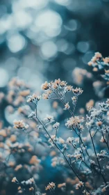 Frost-Kissed Whispers: Delicate Blooms in Winter's Embrace.