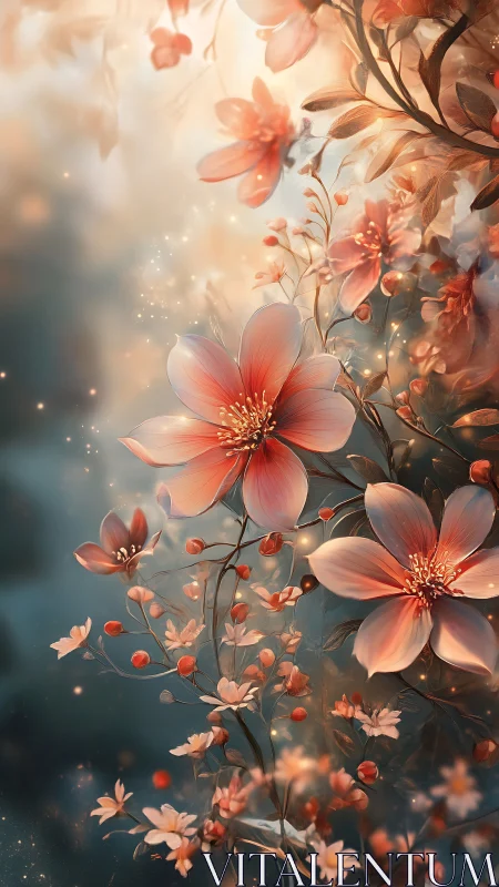 Coral Blooms Dancing in Ethereal Light