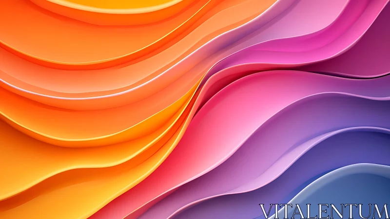 Color tides curl and shimmer like molten rainbow paper