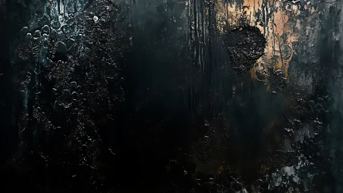 Shadowed textures invite a quiet walk through dark metallic glow