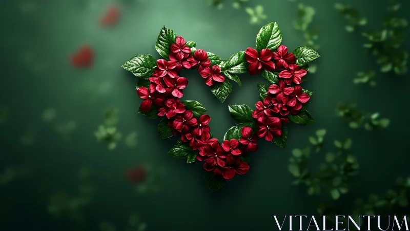 Crimson Bouquet Hearts: Garden Romance Blooms.