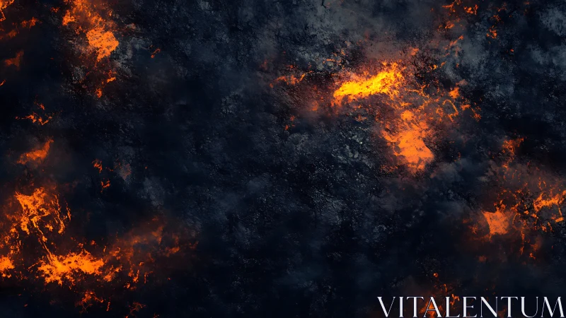 Inferno's Dance: Raw Fire Meets Shadowed Darkness