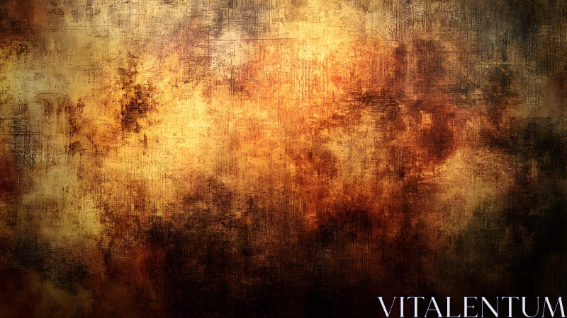 Grungy Abstract Texture in Warm Brown and Gold Tones.