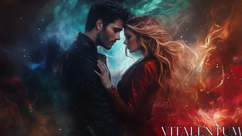 Two Souls Ignite: A Magical Moment of Fire and Ice