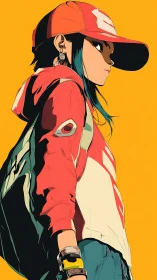 Sideways glance rewrites urban cool in bold anime lines