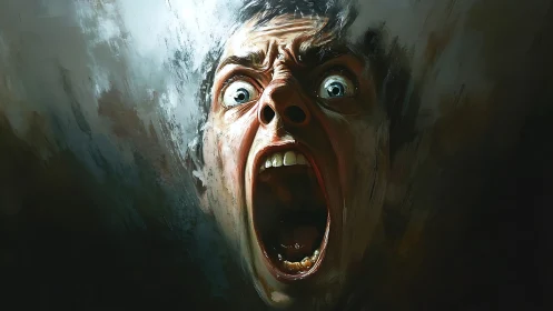 Raw scream in the dark, an intense surge of emotion unbound.