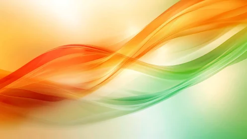 Chromatic fluid dynamics with orange green spectral waveforms.