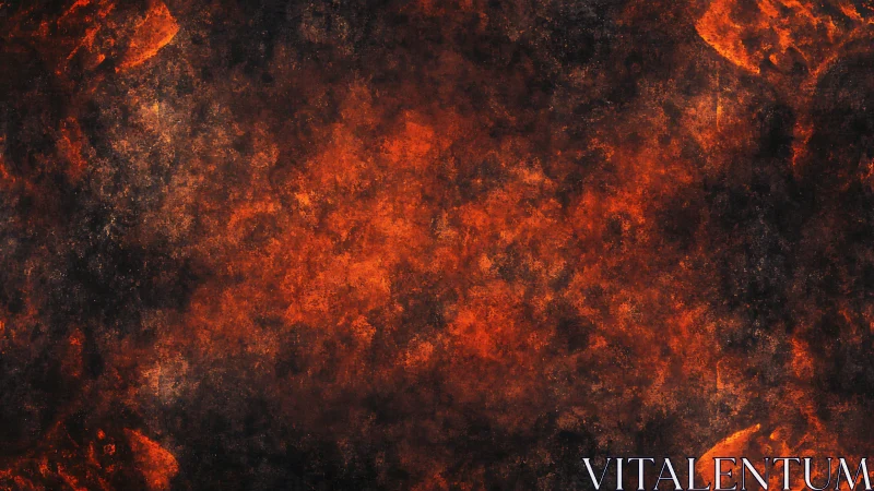 Fiery Embers Dance Across Molten Darkness