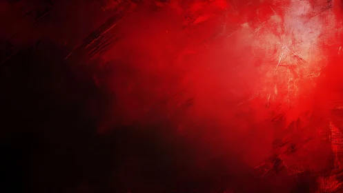 Crimson tonal gradient with textured abstract brushwork field