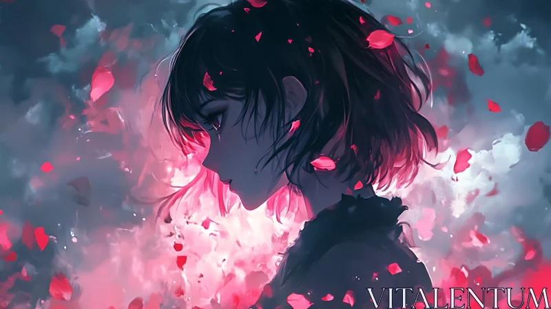 Storm-lit profile lets rose petal constellations drift free