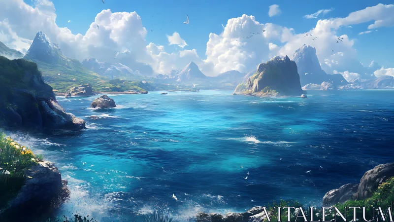 Sentinel Peaks Guard Crystalline Waters Below.