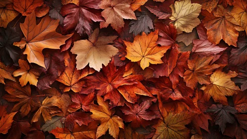 Crimson leaf mosaic whispers stories of wandering autumn light.