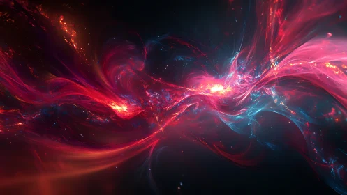 Nebular energy streams collide in high-intensity digital space