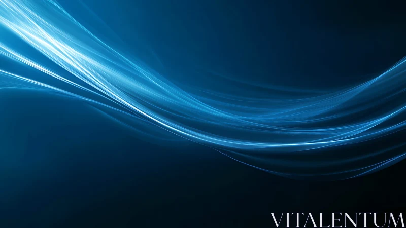 Parametric blue light streams across deep gradient field.