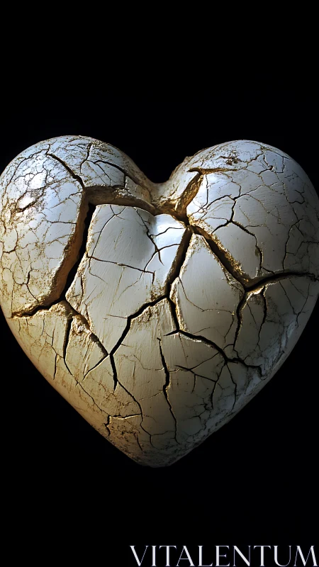 Fractured Heart with Root-like Vascular Structure