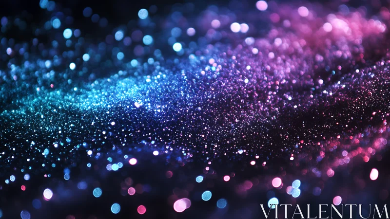 Stardust rivers of pink and blue drifting through night.