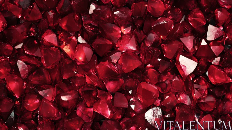 Glittering red rubies form a vivid, light-splashed surface.