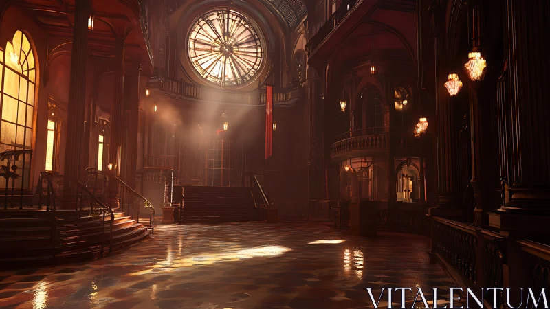 Sunstruck grand hall quietly rehearses forgotten applause